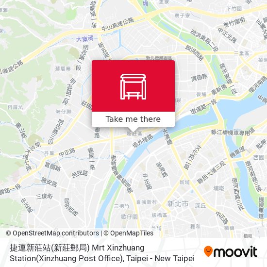 捷運新莊站(新莊郵局) Mrt Xinzhuang Station(Xinzhuang Post Office) map