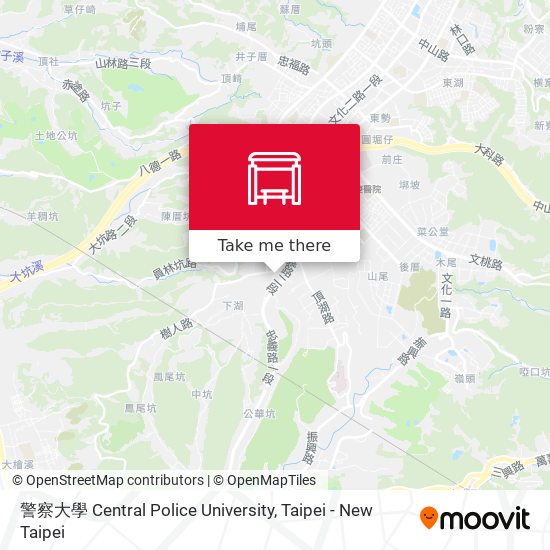 警察大學 Central Police University map