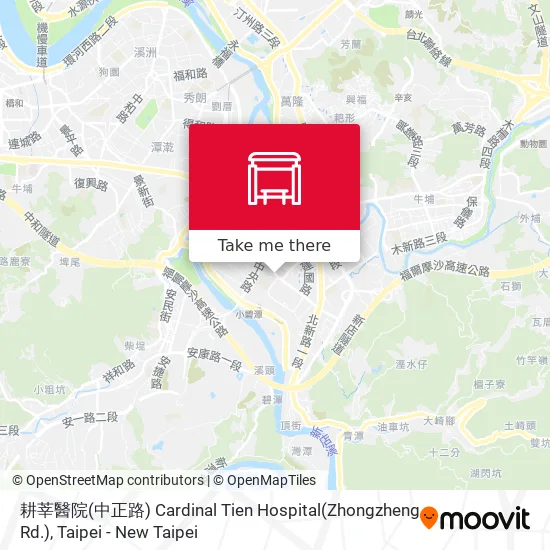 耕莘醫院(中正路) Cardinal Tien Hospital(Zhongzheng Rd.) map