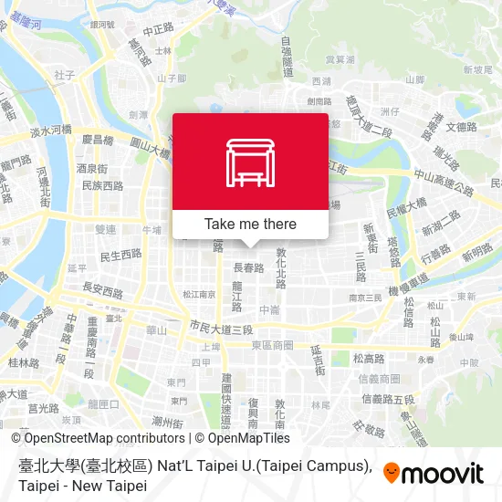 臺北大學(臺北校區) Nat’L Taipei U.(Taipei Campus)地圖