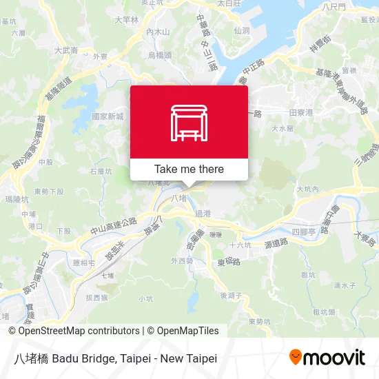 八堵橋 Badu Bridge map