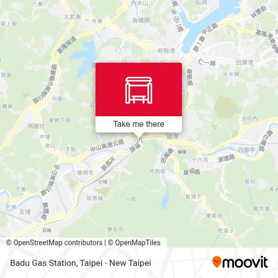 八堵加油站 Badu Gas Station map