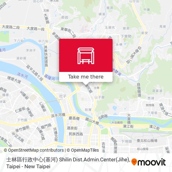 士林區行政中心(基河) Shilin Dist.Admin.Center(Jihe) map