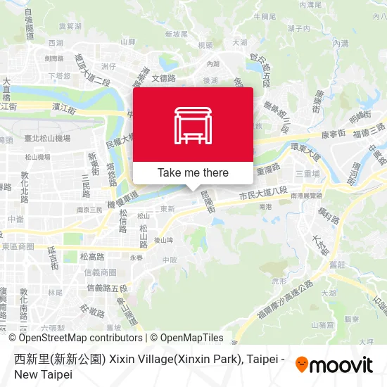西新里(新新公園) Xixin Village(Xinxin Park) map