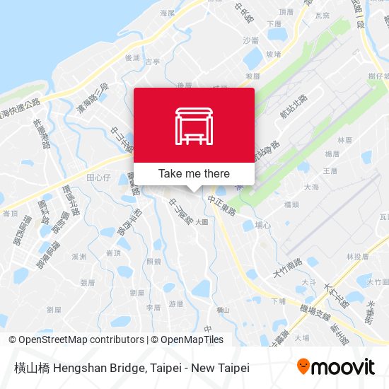 橫山橋 Hengshan Bridge map