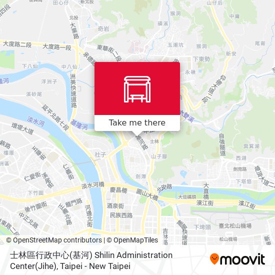 士林區行政中心(基河) Shilin Administration Center(Jihe)地圖