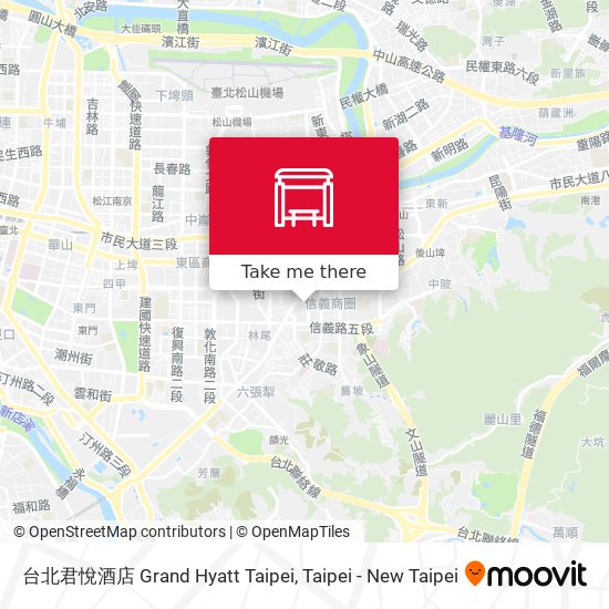 台北君悅酒店 Grand Hyatt Taipei map