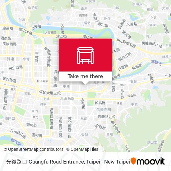 光復路口 Guangfu Road Entrance map