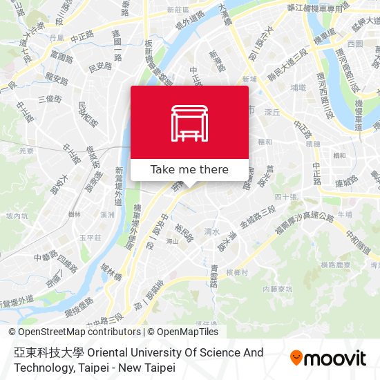 亞東科技大學 Oriental University Of Science And Technology地圖