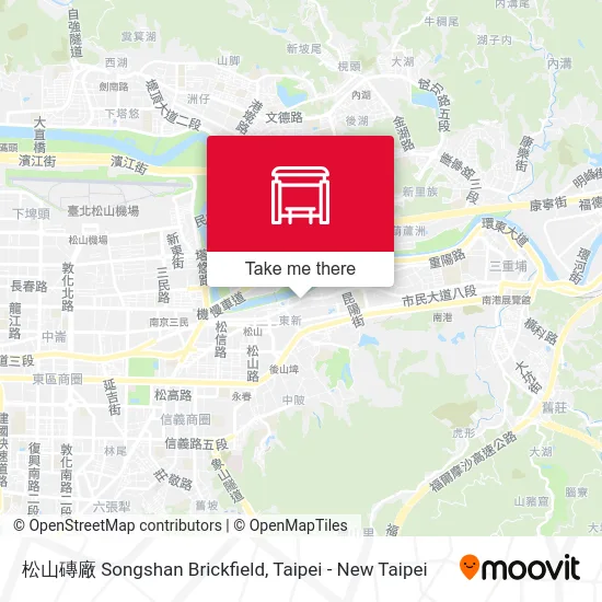 松山磚廠 Songshan Brickfield map