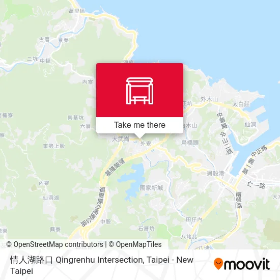情人湖路口 Qingrenhu Intersection map