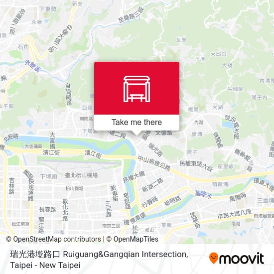 瑞光港墘路口 Ruiguang&Gangqian Intersection map