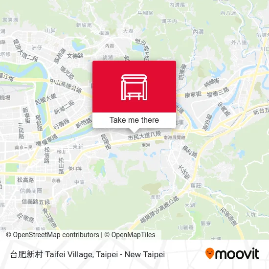 台肥新村 Taifei Village map
