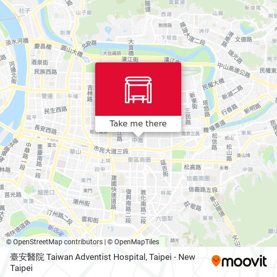 臺安醫院 Taiwan Adventist Hospital map