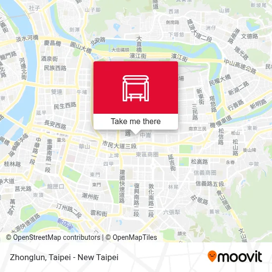 中崙 Zhonglun地圖