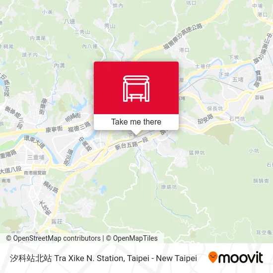 汐科站北站 Tra Xike N. Station map