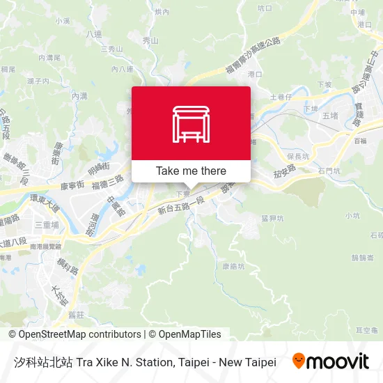 汐科站北站 Tra Xike N. Station map