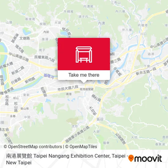 南港展覽館 Taipei Nangang Exhibition Center map