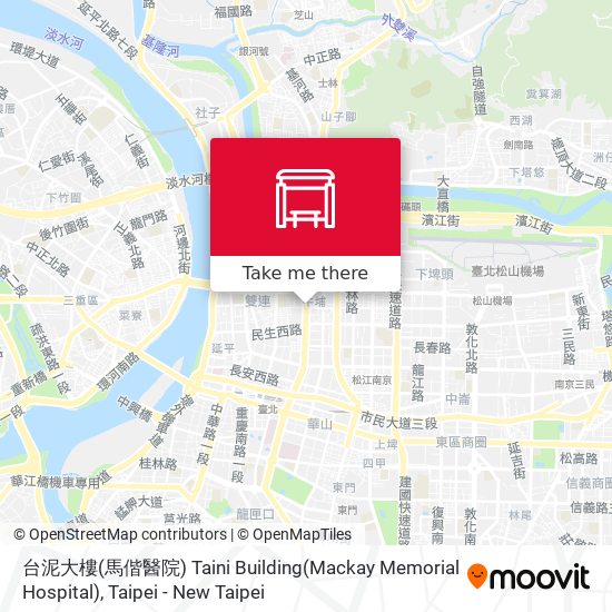 台泥大樓(馬偕醫院) Taini Building(Mackay Memorial Hospital) map