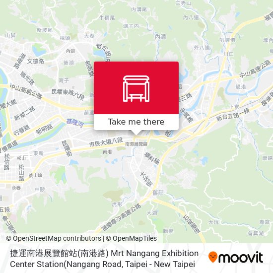 捷運南港展覽館站(南港路) Mrt Nangang Exhibition Center Station(Nangang Road map