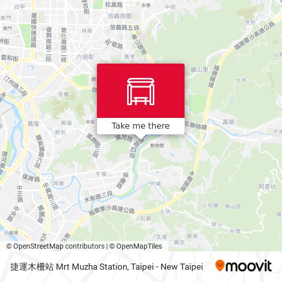 捷運木柵站 Mrt Muzha Station map