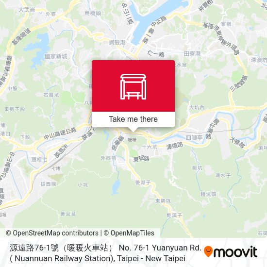 源遠路76-1號（暖暖火車站） No. 76-1 Yuanyuan Rd.( Nuannuan Railway Station)地圖