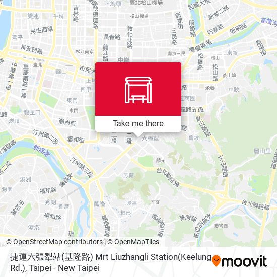 捷運六張犁站(基隆路) Mrt Liuzhangli Station(Keelung Rd.) map