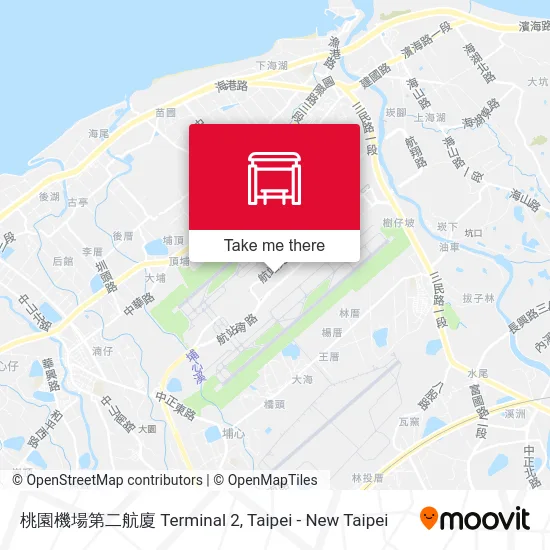 桃園機場第二航廈 Terminal 2 map