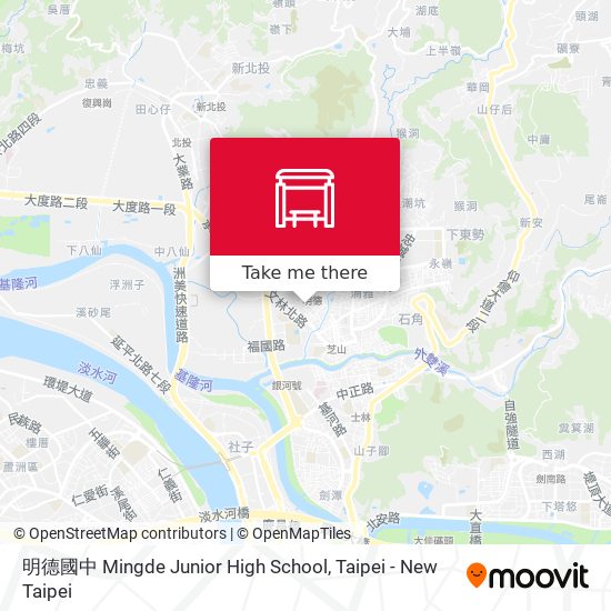 明德國中 Mingde Junior High School map