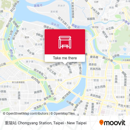 重陽站 Chongyang Station map