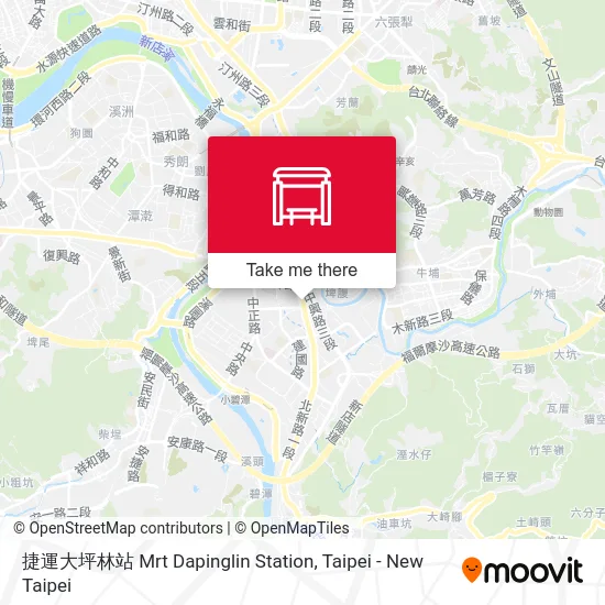 捷運大坪林站 Mrt Dapinglin Station map