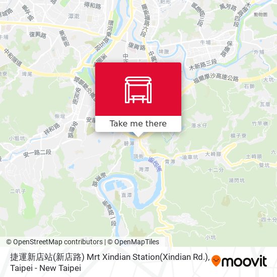 捷運新店站(新店路) Mrt Xindian Station(Xindian Rd.) map
