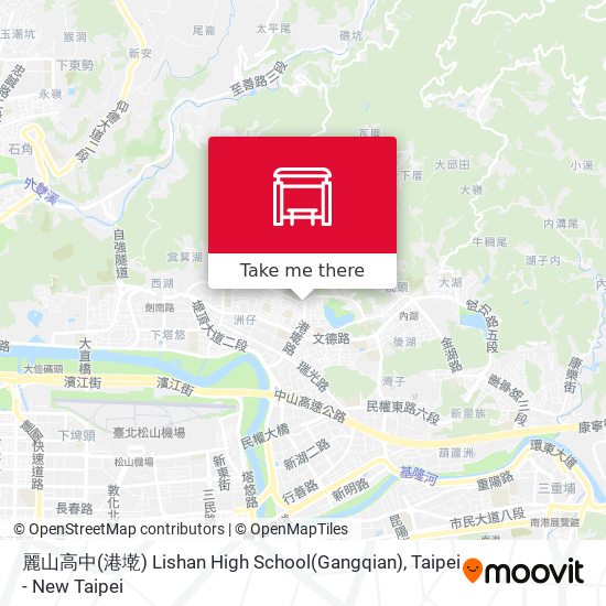 麗山高中(港墘) Lishan High School(Gangqian) map
