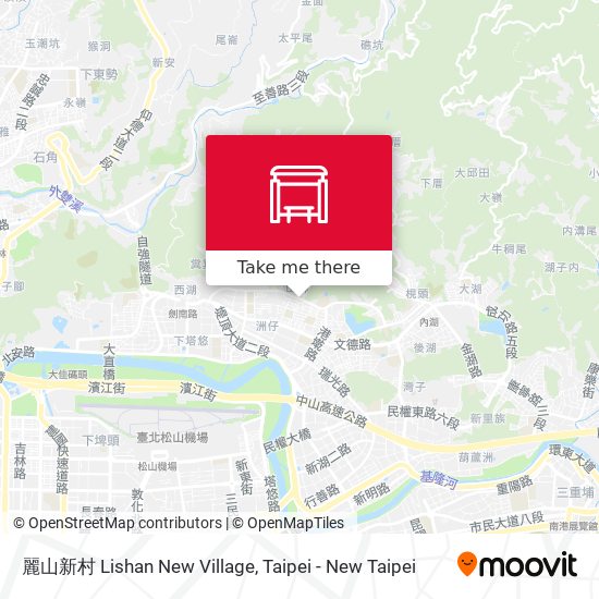 麗山新村 Lishan New Village map