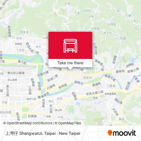 上灣仔 Shangwanzi map