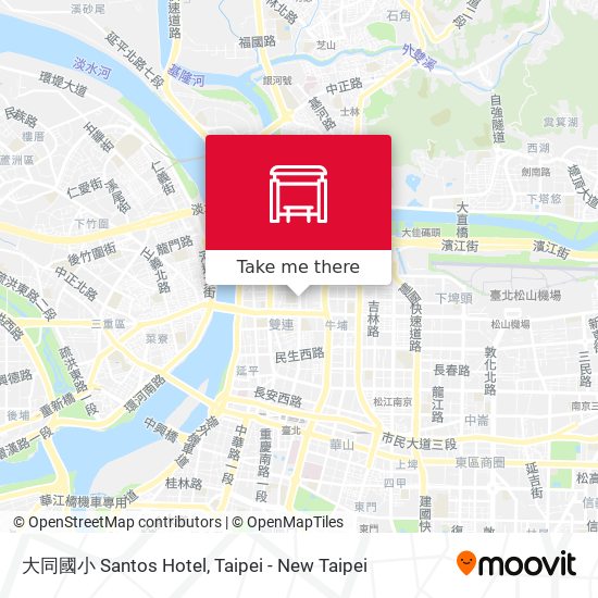 大同國小 Santos Hotel map