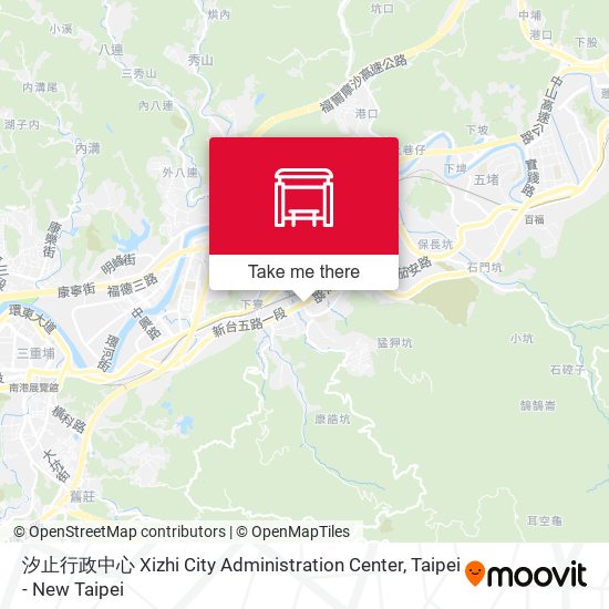 汐止行政中心 Xizhi City Administration Center map
