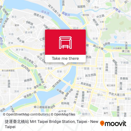 捷運臺北橋站 Mrt Taipei Bridge Station map