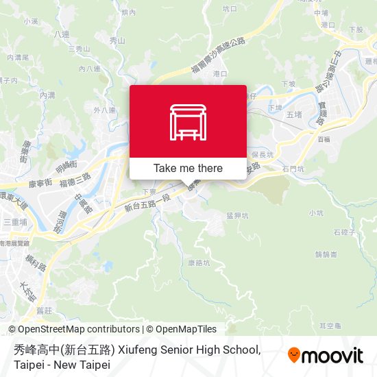 秀峰高中(新台五路) Xiufeng Senior High School地圖