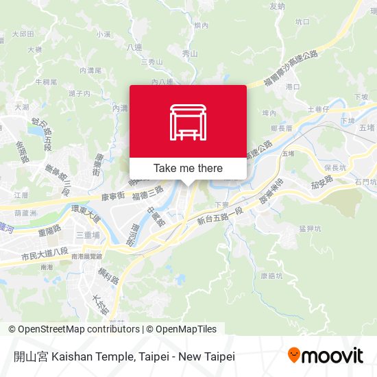 開山宮 Kaishan Temple map