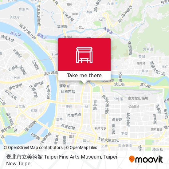 臺北市立美術館 Taipei Fine Arts Museum map