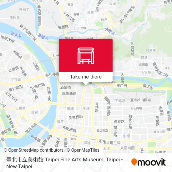 臺北市立美術館 Taipei Fine Arts Museum map