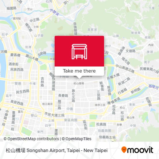 松山機場 Songshan Airport地圖