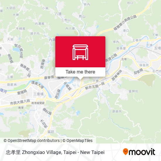 忠孝里 Zhongxiao Village地圖