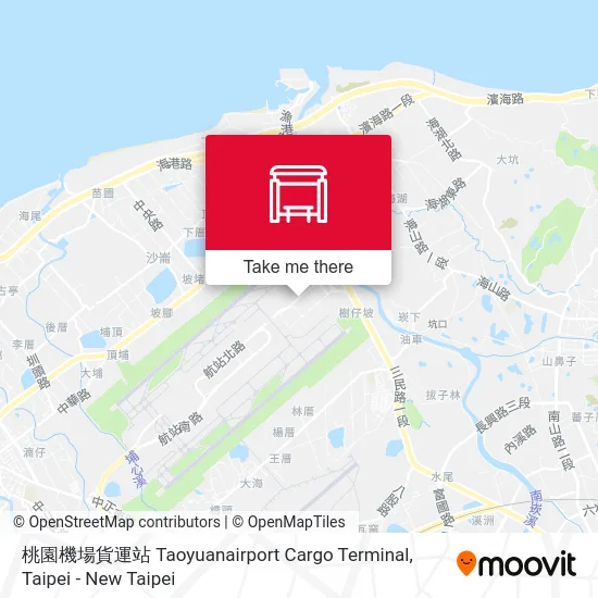 桃園機場貨運站 Taoyuanairport  Cargo Terminal map