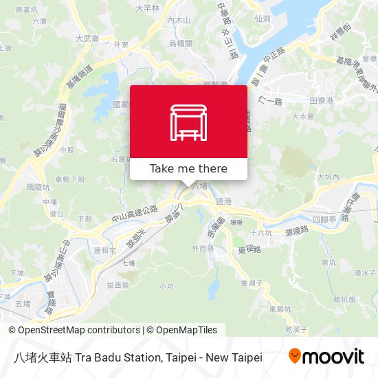 八堵火車站 Tra Badu Station地圖