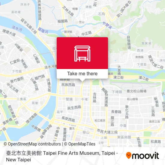 臺北市立美術館 Taipei Fine Arts Museum地圖