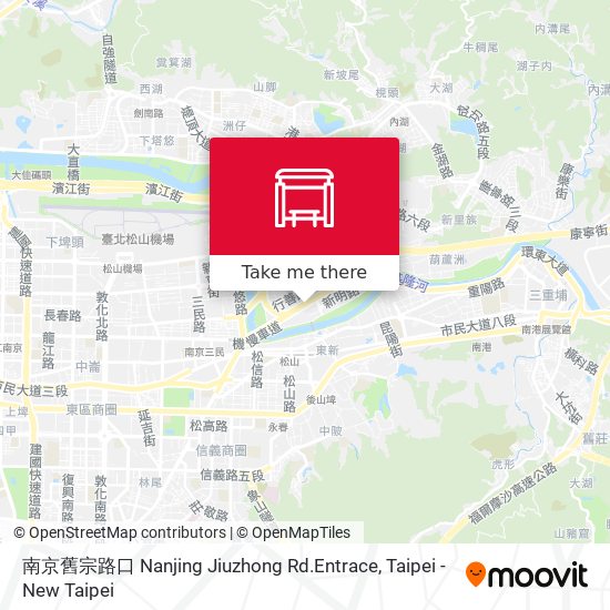 南京舊宗路口 Nanjing Jiuzhong Rd.Entrace map