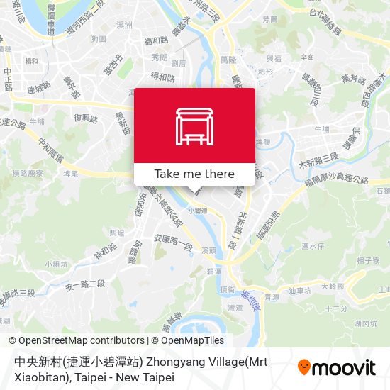 中央新村(捷運小碧潭站) Zhongyang Village(Mrt Xiaobitan) map