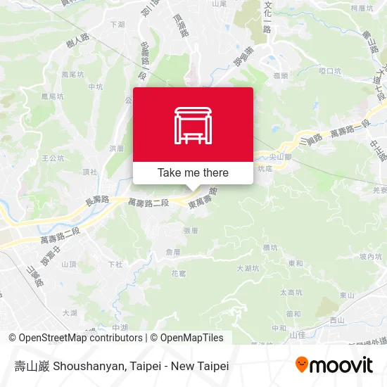 壽山巖 Shoushanyan map